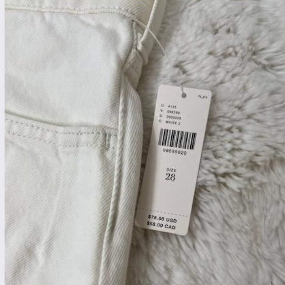 Anthropologie The Devon Denim Shorts by Pilcro in Ivory – Size 28 - NWT - Picture 7 of 7